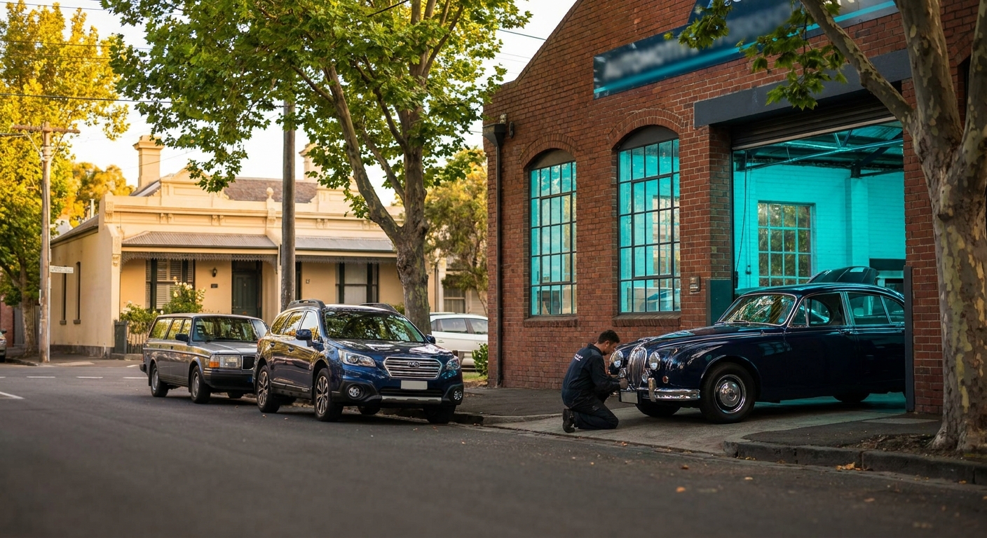 Coburg customer's car arriving at Beyana Automotive Epping workshop