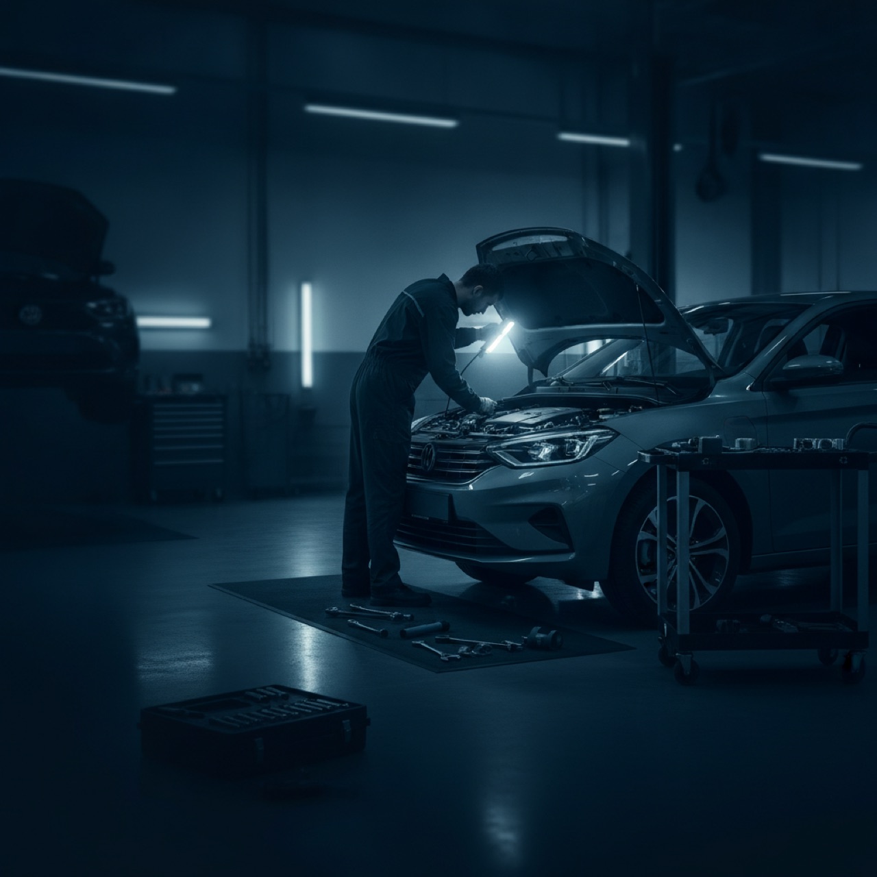 Kingsbury student's first car being serviced at Beyana Automotive Epping